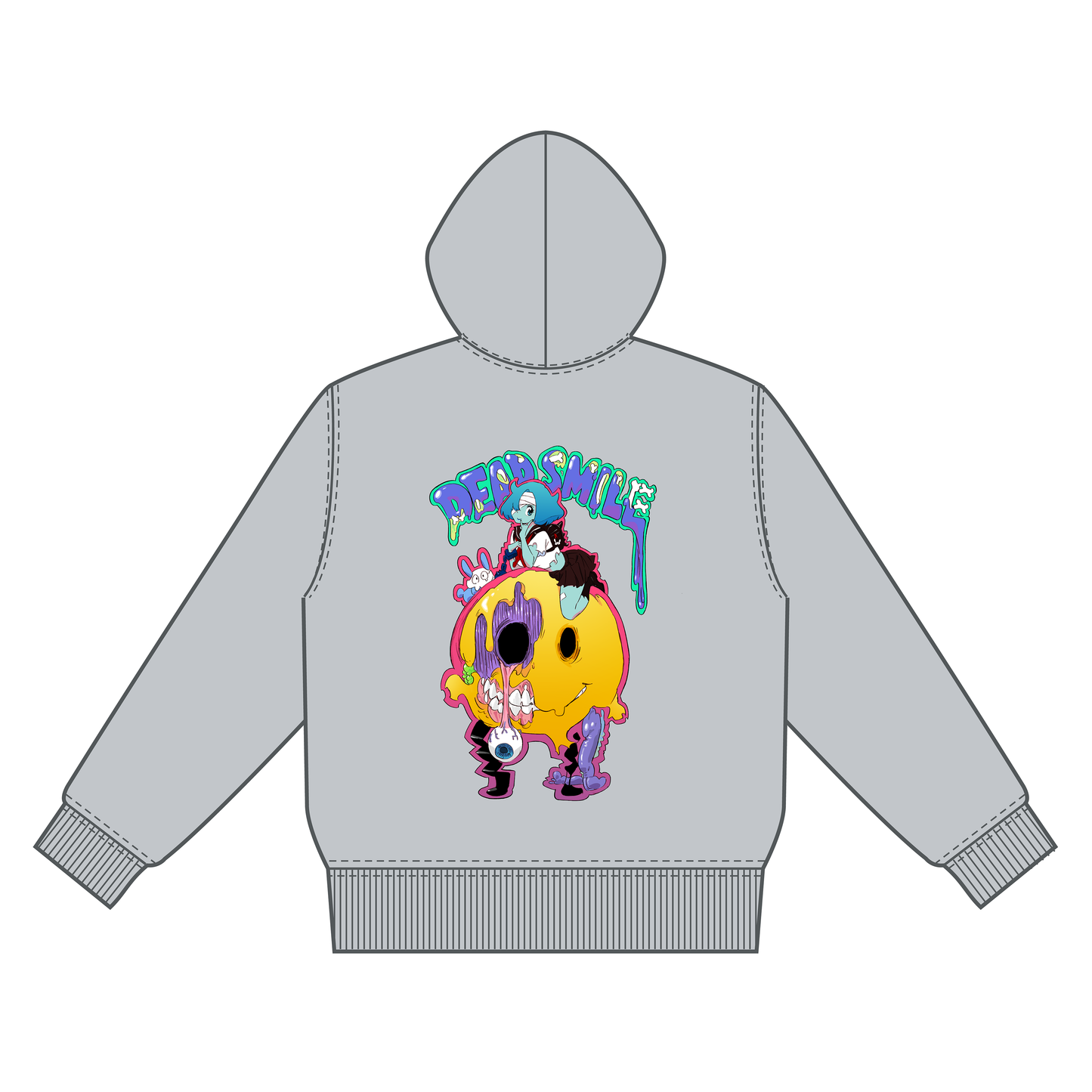 DEAD SMILE GRAY Hoodie