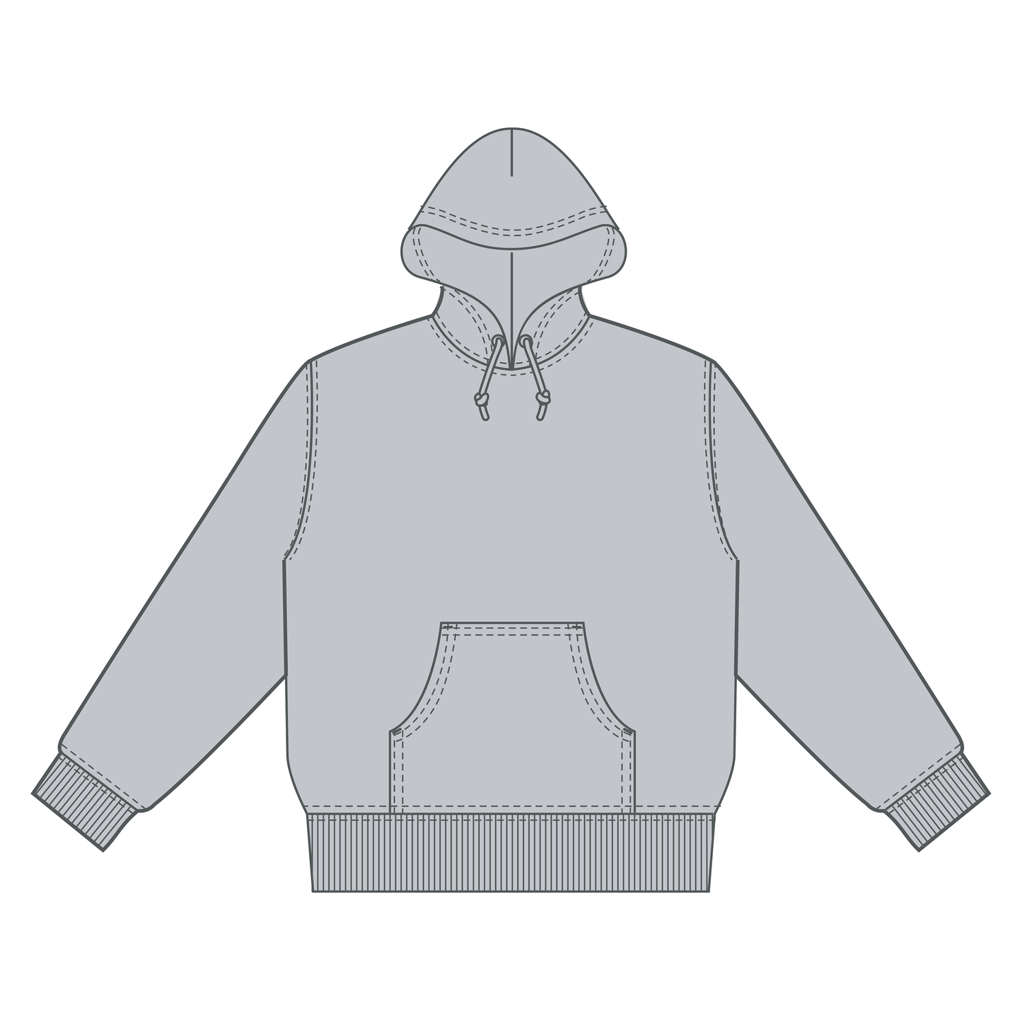 DEAD SMILE GRAY Hoodie