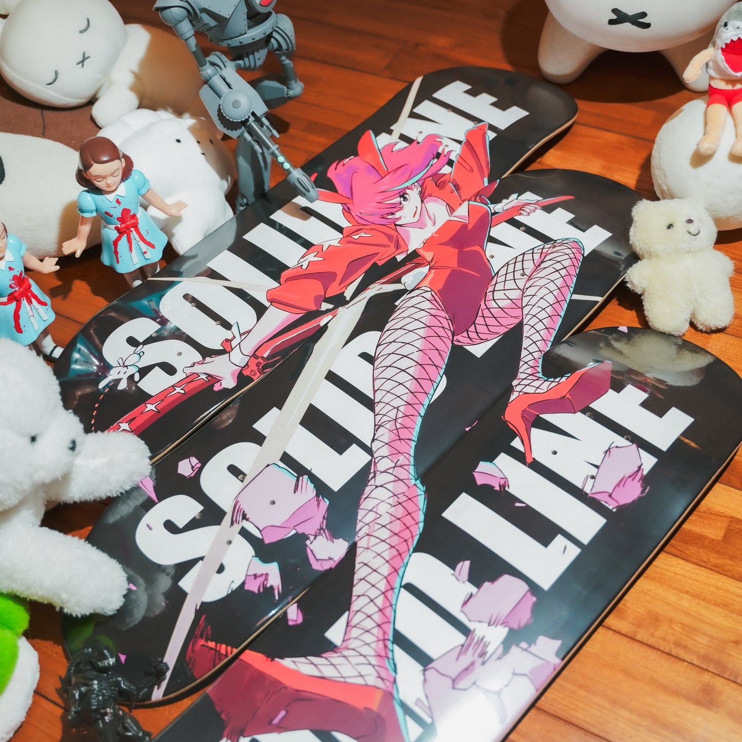 SKATEBOARD DECK INAZUMA KICK!!!!(3枚セット)