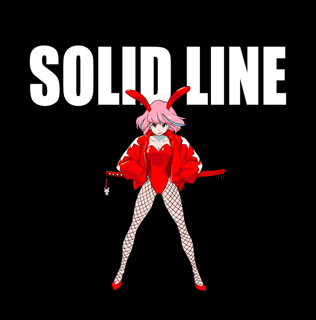SOLID LINE MA-1 BUNNY GIRL すしお ソリッドライン 黒 【公式通販】