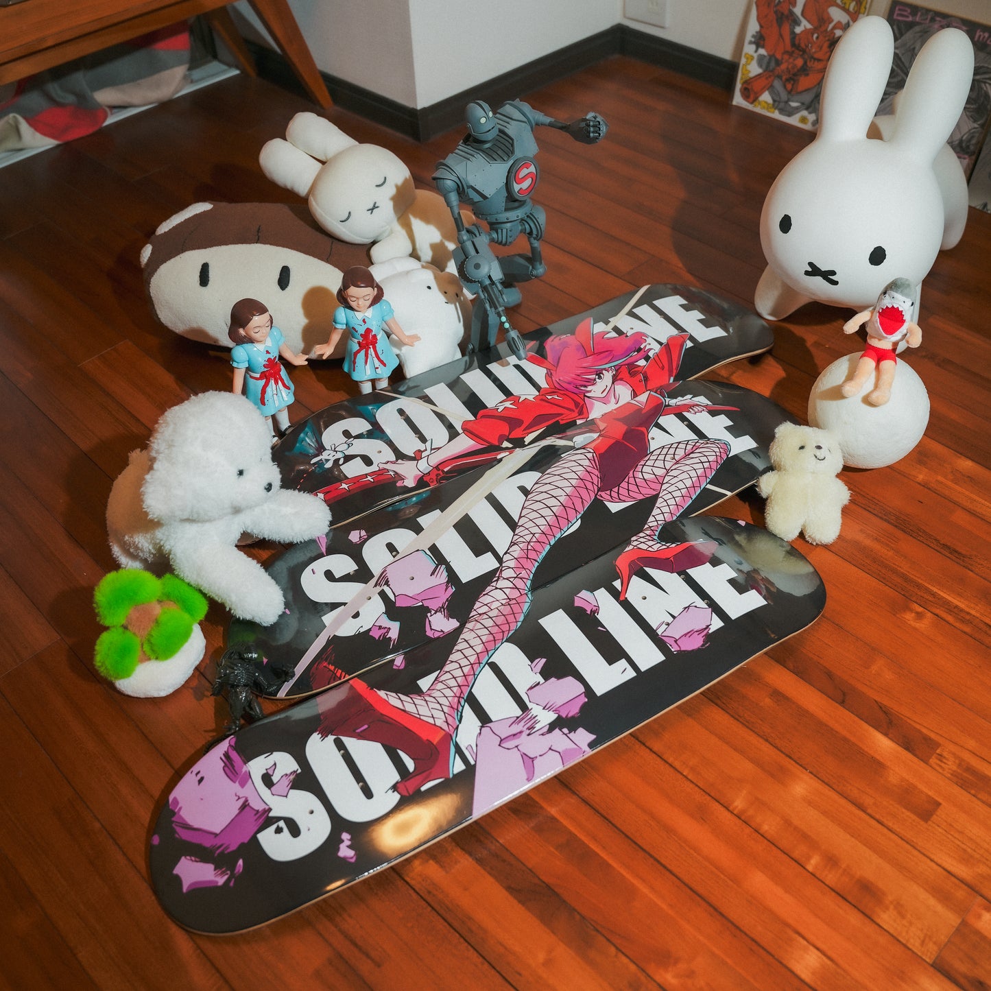 SKATEBOARD DECK INAZUMA KICK!!!!(3 pieces set)