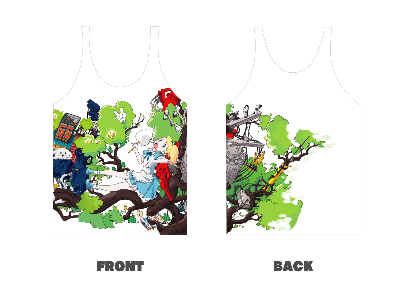 Alice in Heavy Plane Tree TankTop