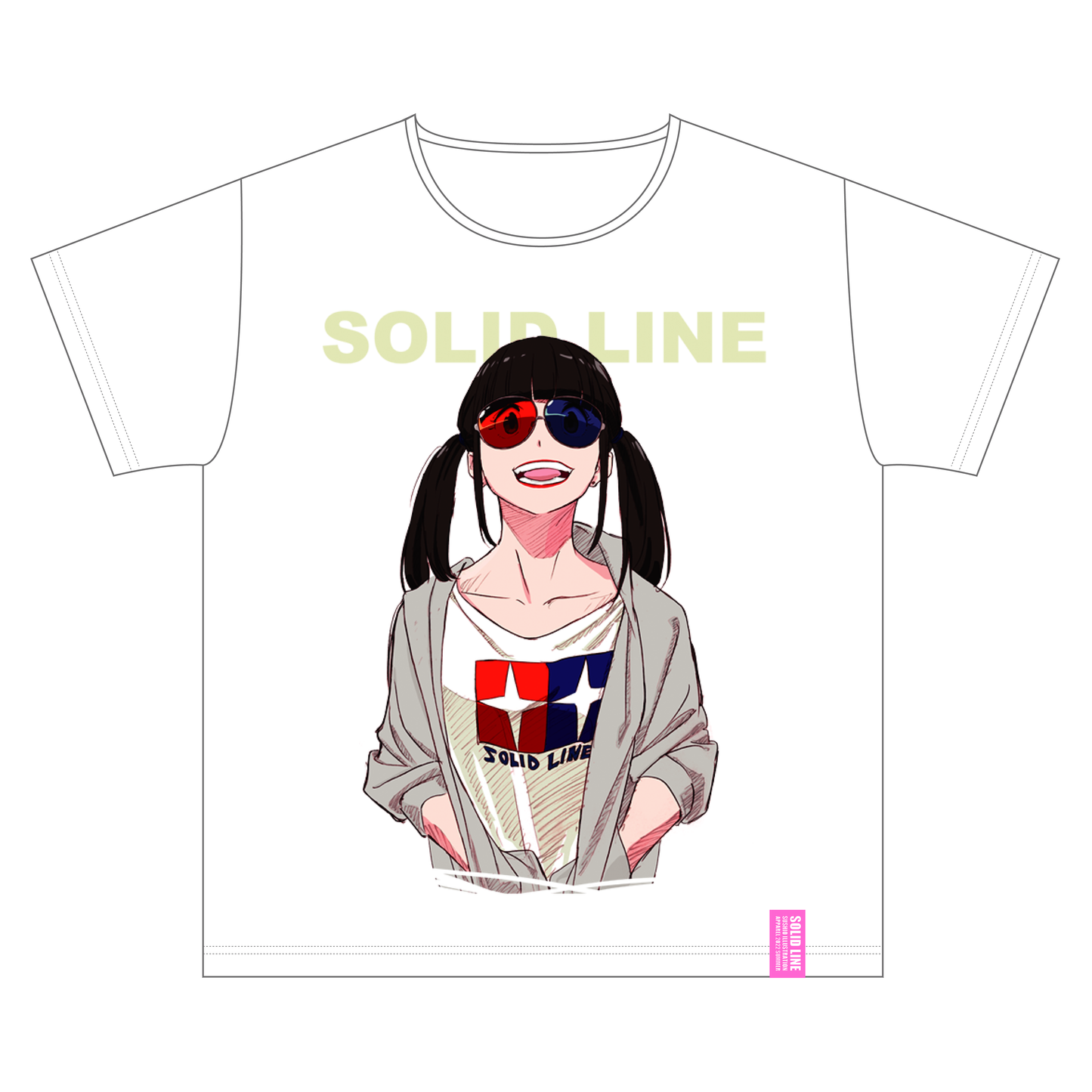 3D GIRL Tshirts [GRAY]