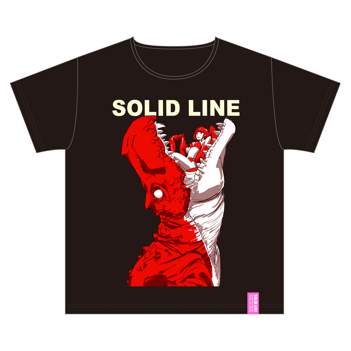 RED＆WHITE DINOSAUR Tshirts