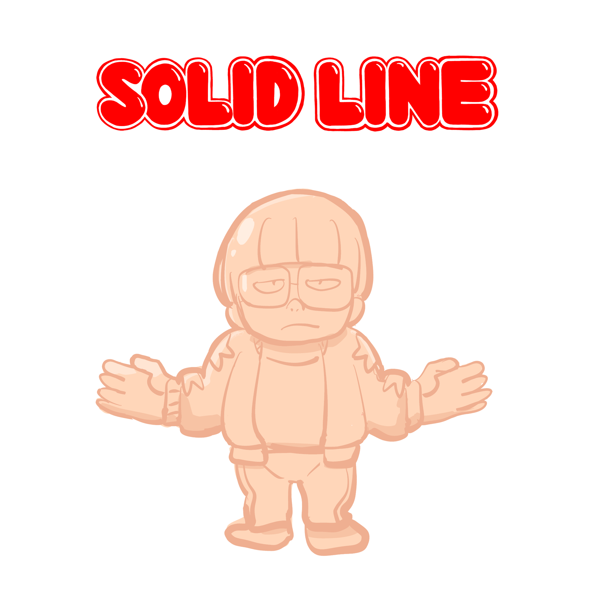 すしけしくん Tshirts – SOLID LINE